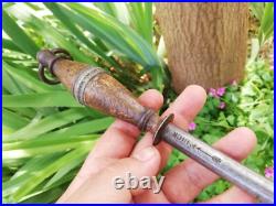 Vtg Rare 1900's Antique German Arrow F. Dick Steel Knife Round Sharpening Tool Vtg Rare 1900's Antique German Arrow F. Dick Steel Knife Round Sharpening Tool