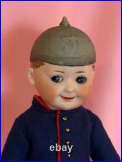 WOW! German Bisque Helmet Googly By Max Handwerck 11 Marked Dep Elite D 1