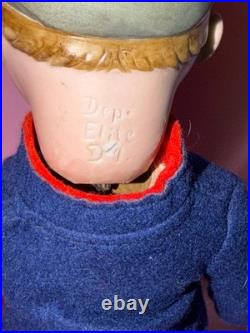 WOW! German Bisque Helmet Googly By Max Handwerck 11 Marked Dep Elite D 1