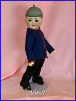 WOW! German Bisque Helmet Googly By Max Handwerck 11 Marked Dep Elite D 1