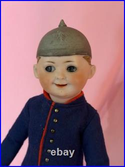 WOW! German Bisque Helmet Googly By Max Handwerck 11 Marked Dep Elite D 1