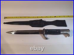 WW2 German Elkhorn Dress Bayonet Frog Original Antique Vintage