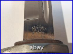 WW2 German Elkhorn Dress Bayonet Frog Original Antique Vintage