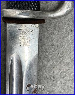 WW2 German Elkhorn Dress Bayonet Frog Original Solingen Antique Vintage WW2 German Elkhorn Dress Bayonet Frog Original Solingen Antique Vintage