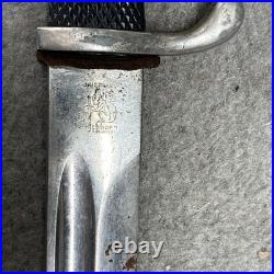 WW2 German Elkhorn Dress Bayonet Frog Original Solingen Antique Vintage