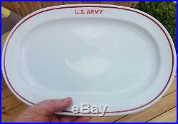 WWII US ARMY plate vtg Alt Schonwald german porcelain china antique military art