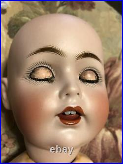 Wonderful Antique 17 JDK Kestner 257 German Bisque Blue Eyed Toddler Boy Doll