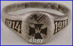 Ww1 GERMAN Pendant STERLING 800 Silver IRON Cross WWI 1914 GERMANY 1916 Trench A