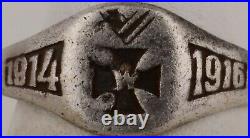 Ww1 GERMAN Pendant STERLING 800 Silver IRON Cross WWI 1914 GERMANY 1916 Trench A