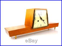 ZENTRA chiming antique german mantel clock art deco Bauhaus mid century vintage